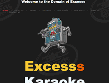 Tablet Screenshot of excessskaraoke.com